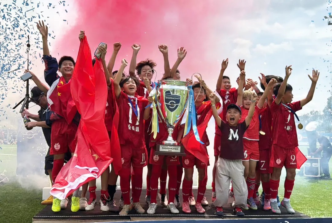 China’s young footballers lift the ‘Little World Cup’ trophy