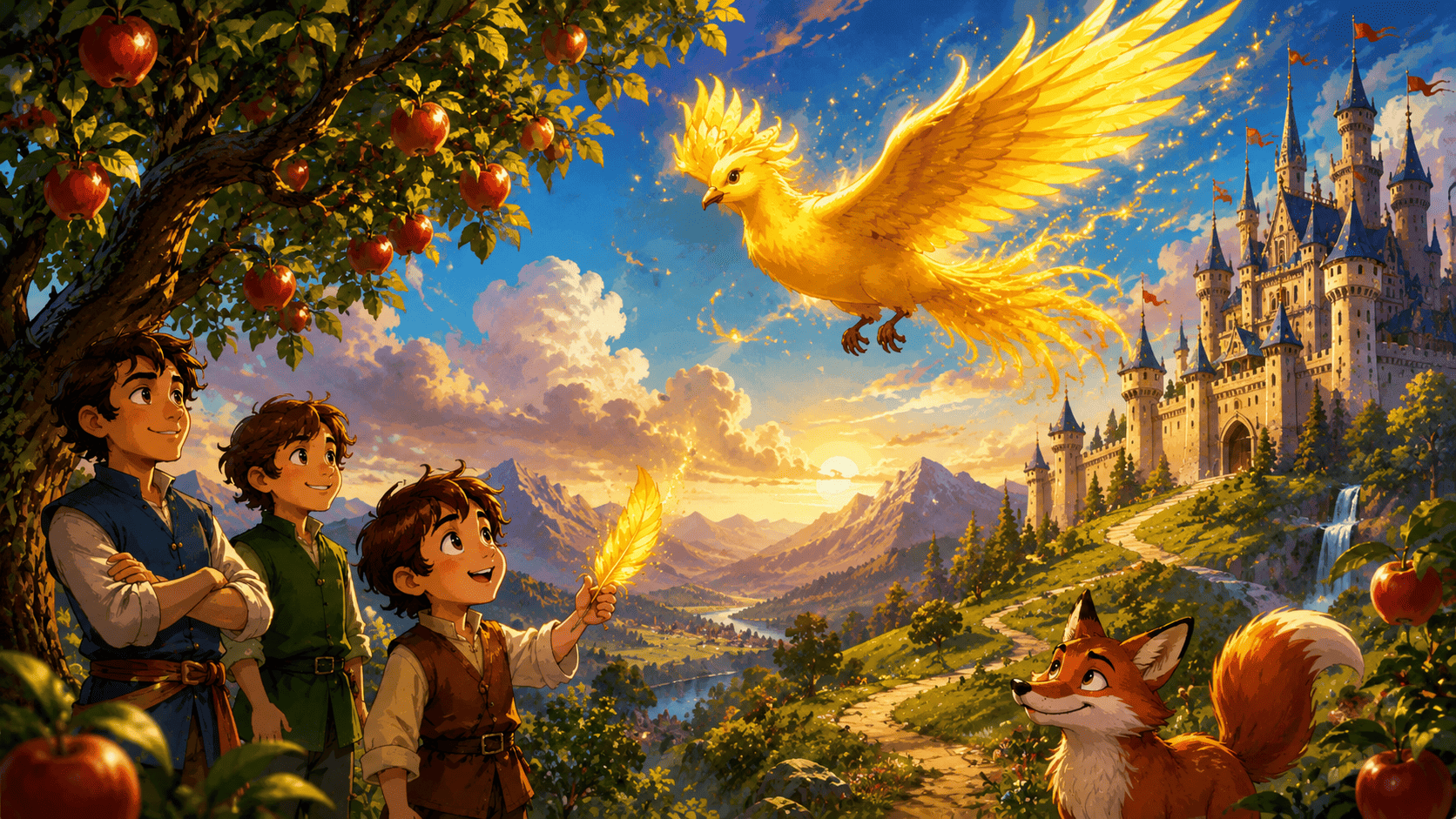 The Golden Bird and the Three Brothers