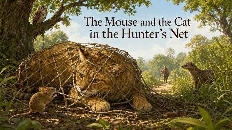 The Mouse and the Cat in the Hunter’s Net