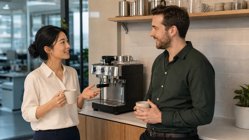 How to Make Small Talk with a Coworker in English?
